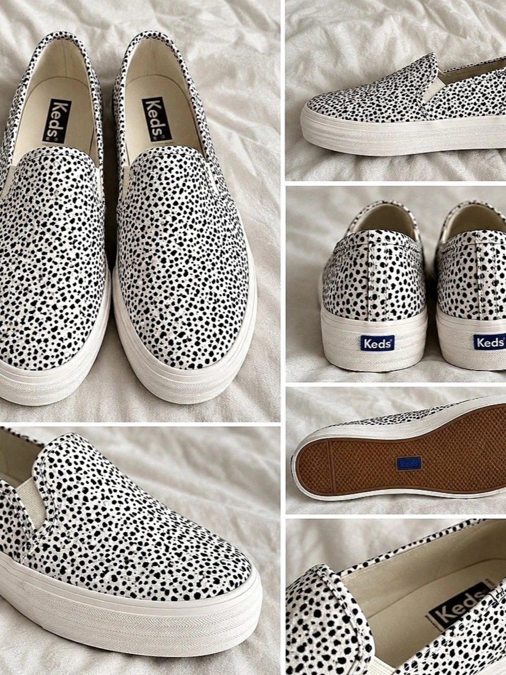 Keds Double Decker Slip-On Sneaker Women's Animal Print Slip-On Sneakers